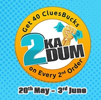 India Desire : Shopclues 2 Ka Dum : Get Free 40 Cluesbucks On Every 2nd Order At Shopclues [20th May - 18th June]
